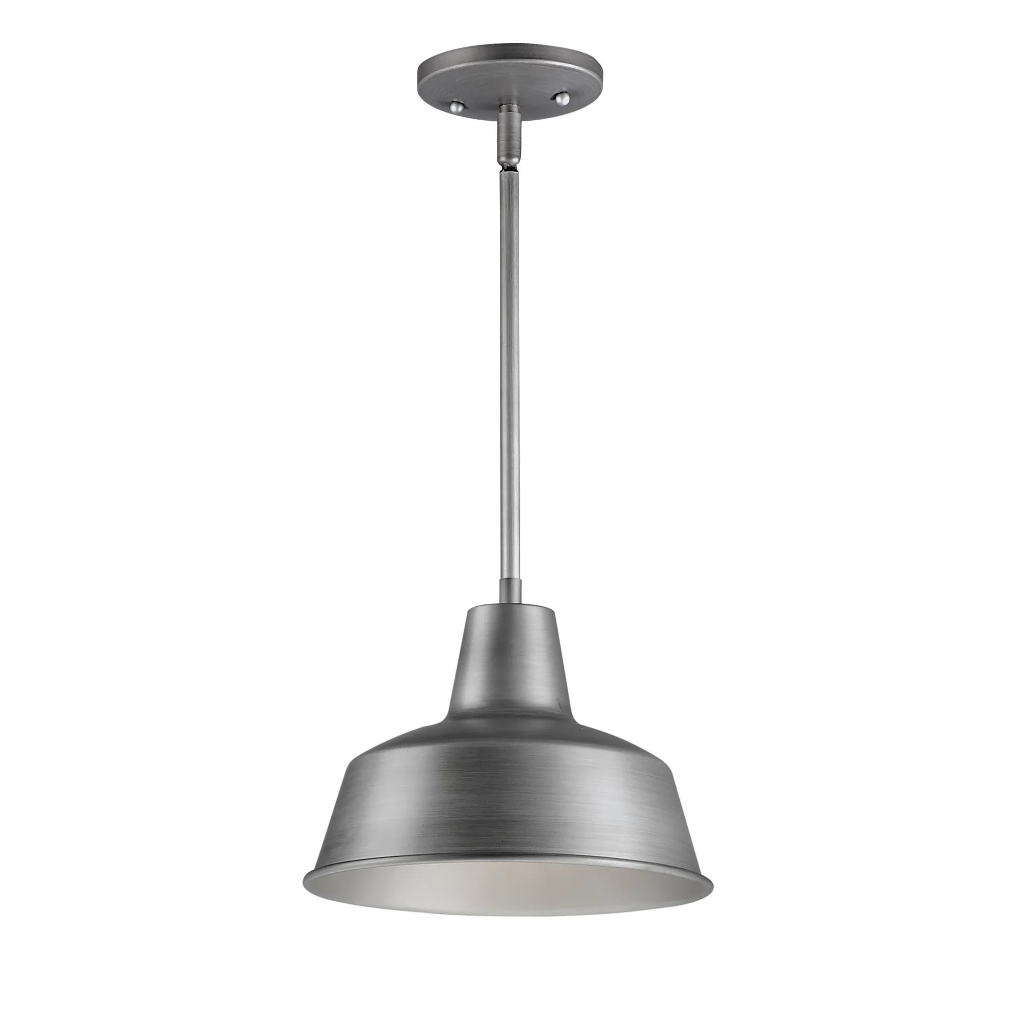 Pier M One Light Outdoor Pendant in Weathered Zinc