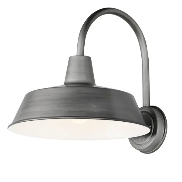 Pier M One Light Wall Sconce in Weathered Zinc - Image 1
