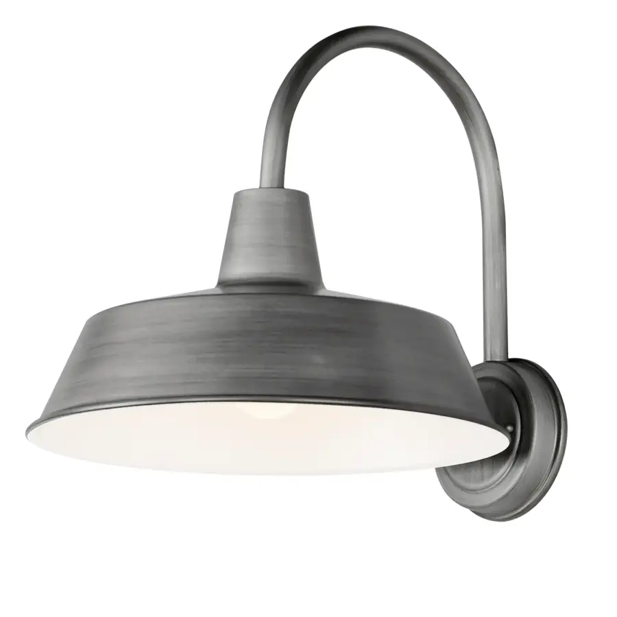 Pier M One Light Wall Sconce in Weathered Zinc - Image 1