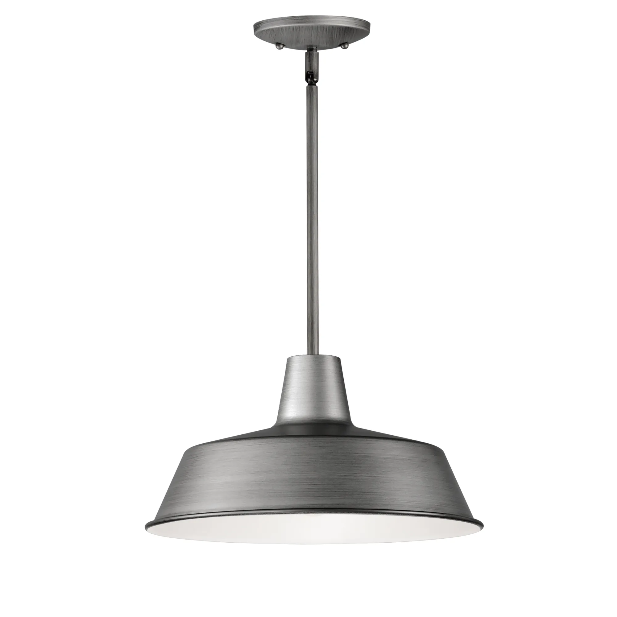 Pier M One Light Pendant in Weathered Zinc