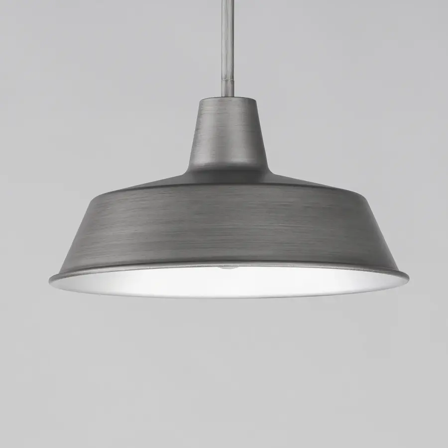 Pier M One Light Pendant in Weathered Zinc - Image 4
