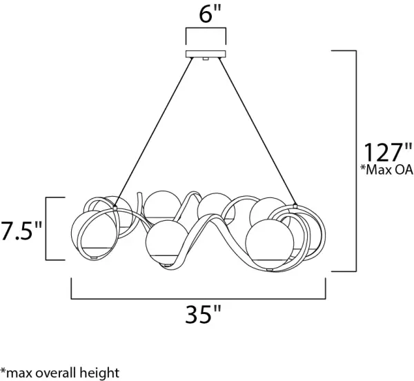 Curlicue-Multi-Light Pendant - Image 5