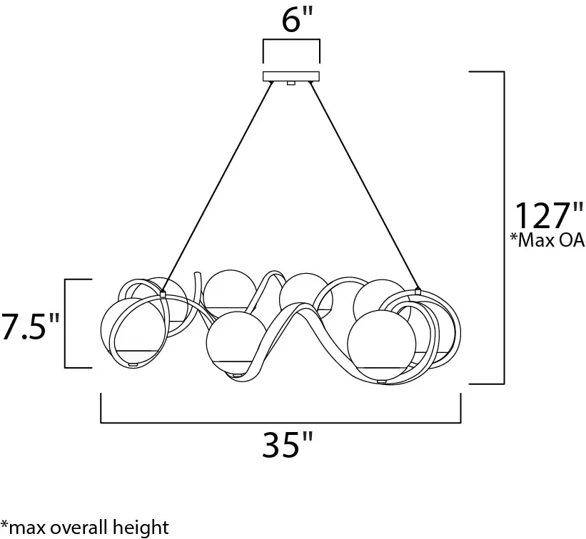 Curlicue-Multi-Light Pendant - Image 5