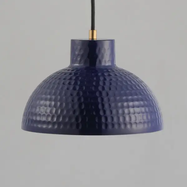 Rockport One Light Pendant in Glossy Navy / Natural Aged Brass - Image 4