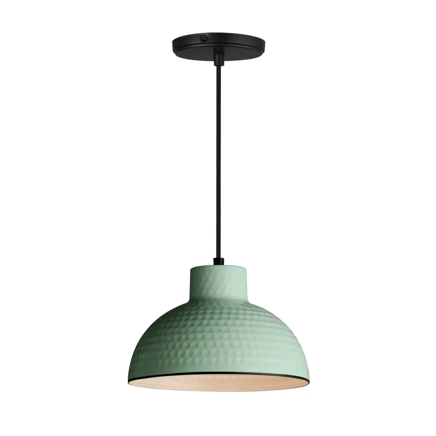 Rockport One Light Pendant in Sage Green - Image 1