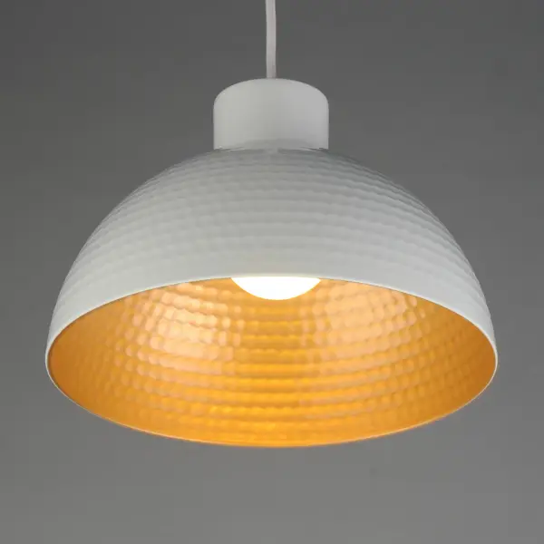 Rockport One Light Pendant in White/Natural Aged Brass - Image 4