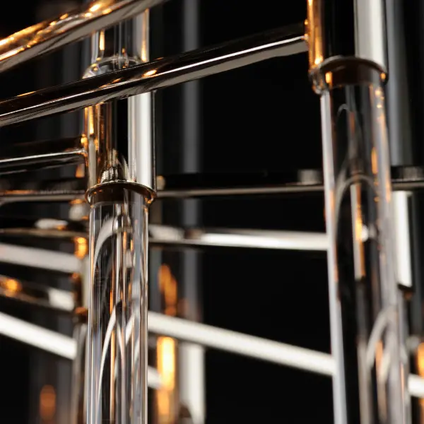 Divine Eight Light Chandelier in Polished Nickel - Image 3