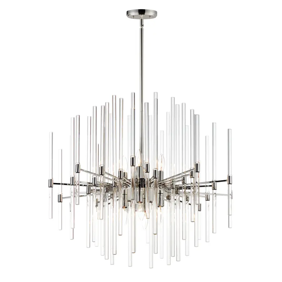 Divine Eight Light Pendant in Polished Nickel - Image 1