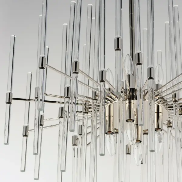 Divine Eight Light Pendant in Polished Nickel - Image 4