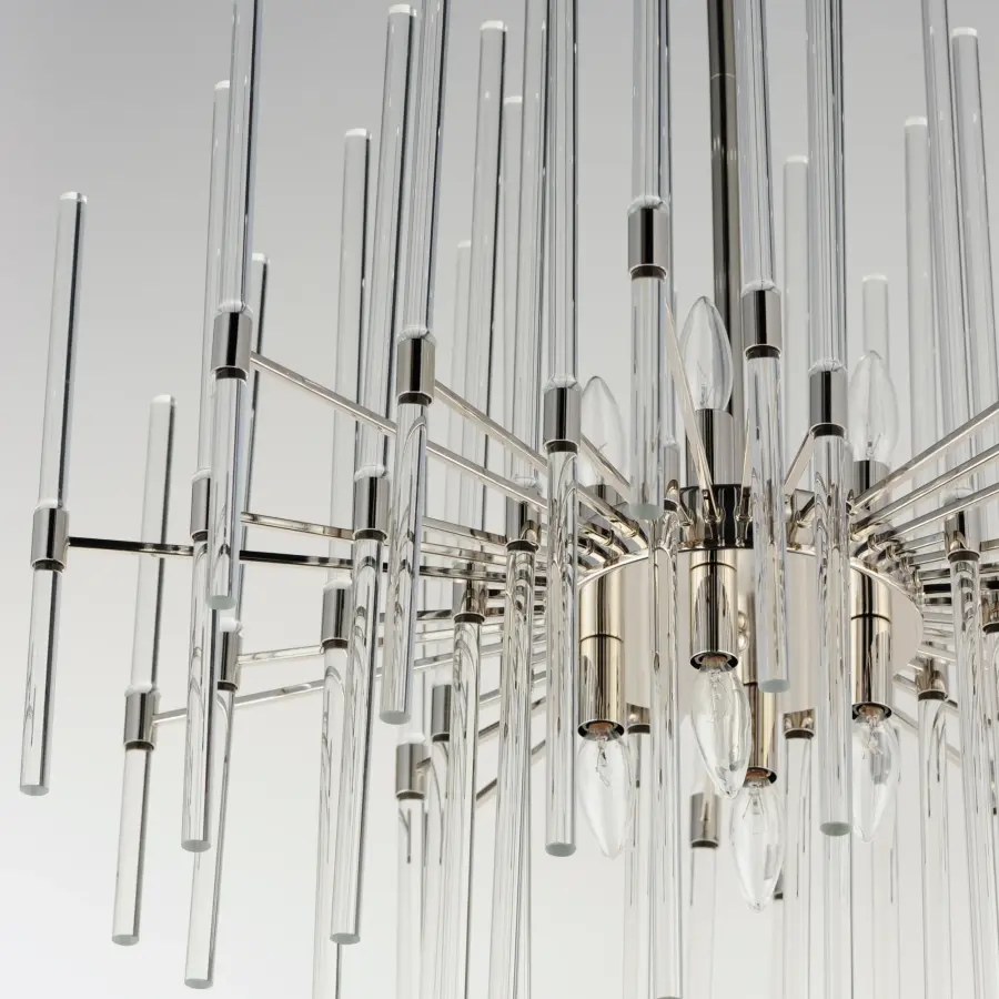Divine Eight Light Pendant in Polished Nickel - Image 4