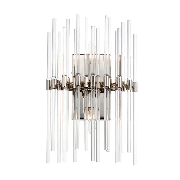 Divine Two Light Wall Sconce in Polished Nickel - Image 1