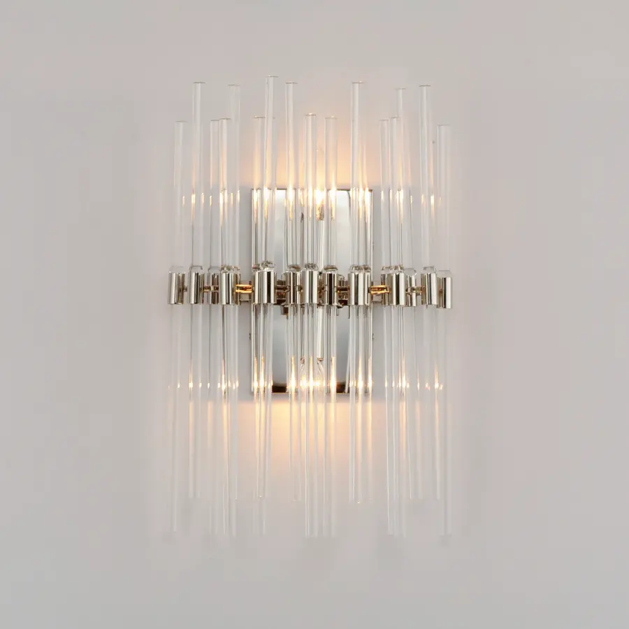 Divine Two Light Wall Sconce in Polished Nickel - Image 2