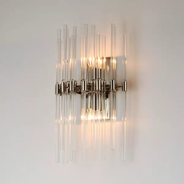Divine Two Light Wall Sconce in Polished Nickel - Image 3