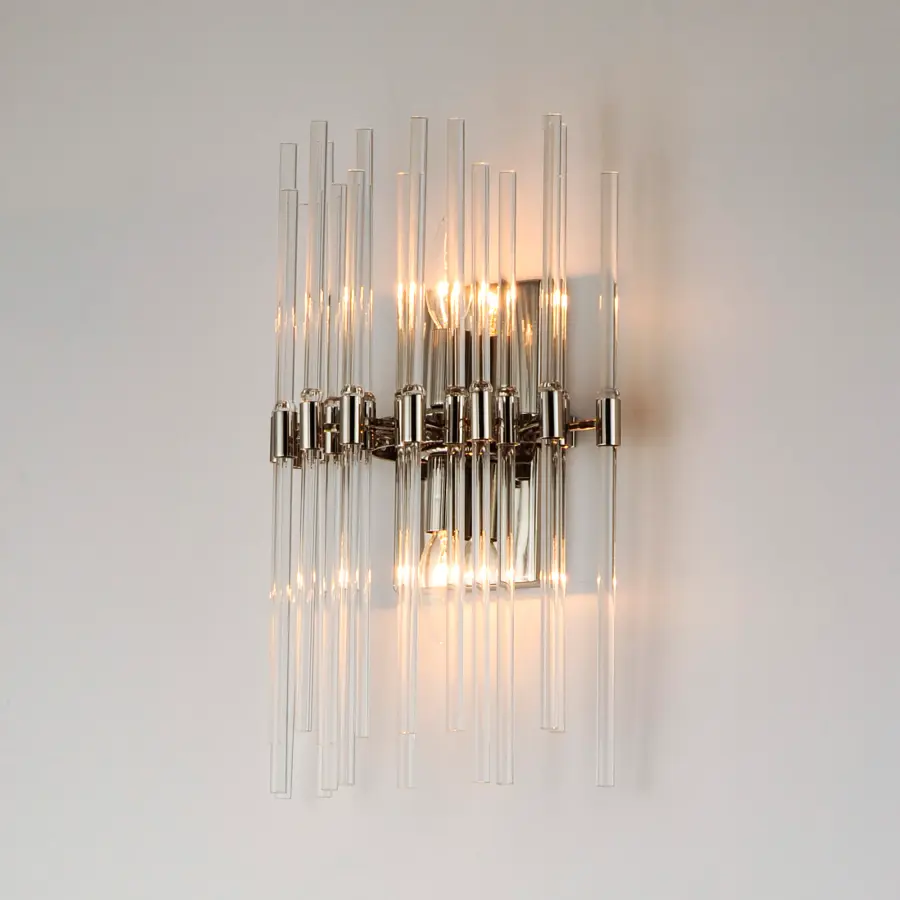 Divine Two Light Wall Sconce in Polished Nickel - Image 3