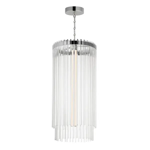 Jolie LED Foyer Pendant in Polished Nickel - Image 1