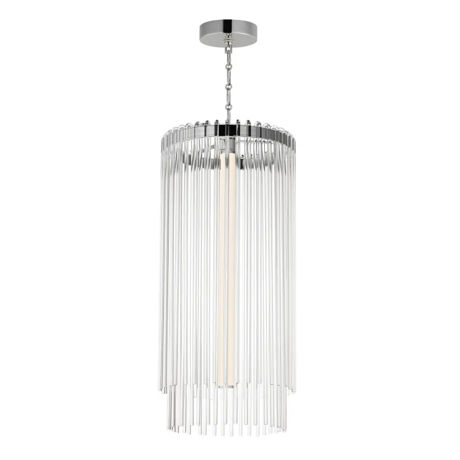 Jolie LED Foyer Pendant in Polished Nickel - Image 1