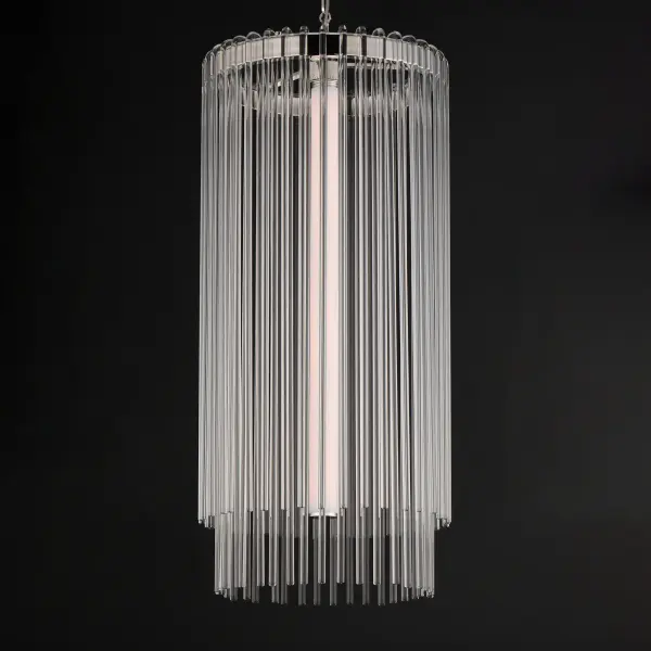 Jolie LED Foyer Pendant in Polished Nickel - Image 3