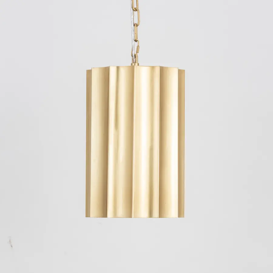 Allegra One Light Mini Pendant in Weathered Brass - Image 2