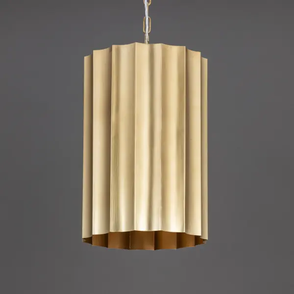 Allegra One Light Pendant in Weathered Brass - Image 2