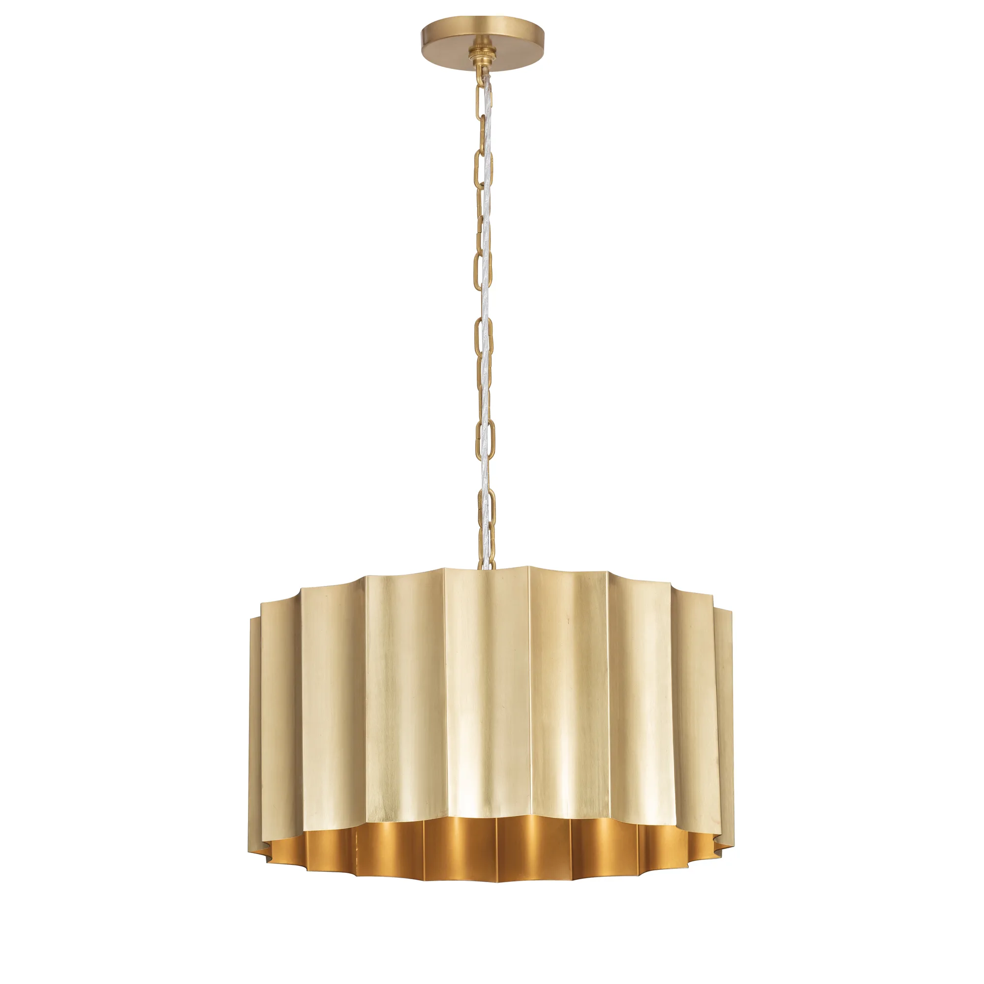 Allegra One Light Pendant in Weathered Brass
