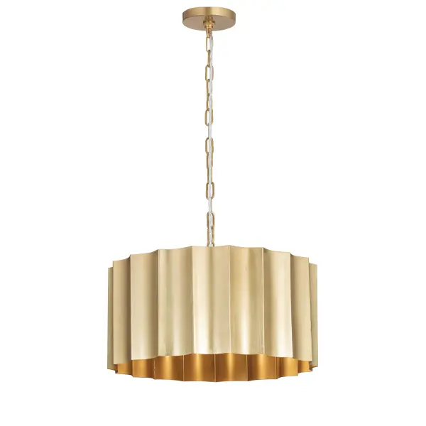 Allegra One Light Pendant in Weathered Brass - Image 1