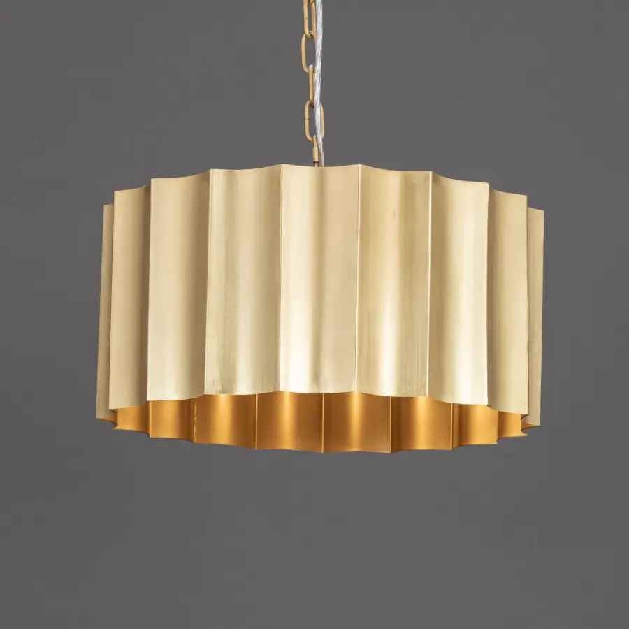 Allegra One Light Pendant in Weathered Brass - Image 2