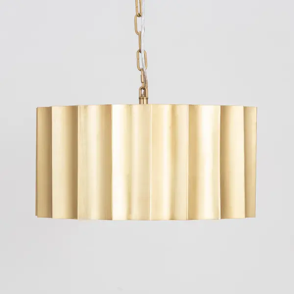 Allegra One Light Pendant in Weathered Brass - Image 3