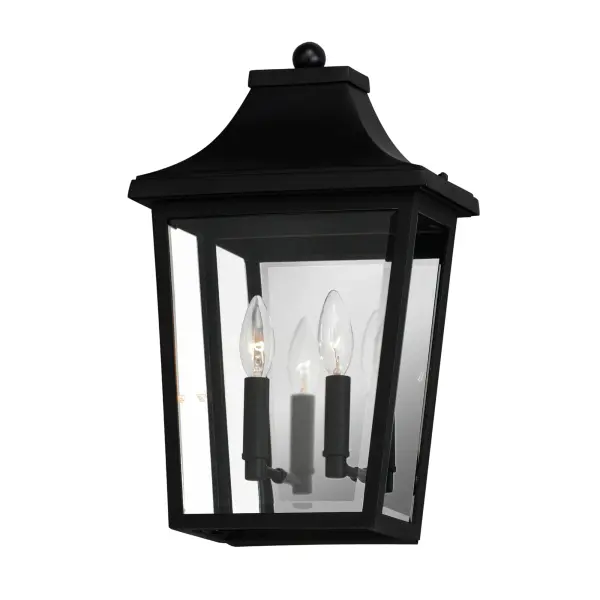 Stately outdoor sconces reference classic lantern shapes and are constructed of Maxim's proprietary Vivex composite, a robust weather-resistant materials guaranteed to withstand harsh weather climates. Available in several sizes and illuminated with clusters of candle sockets, this is a timeless design built to last.