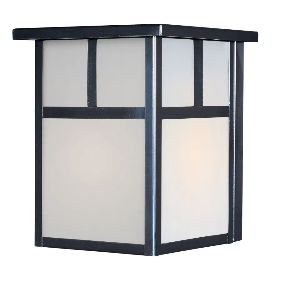 Coldwater One Light Outdoor Wall Lantern in Black - Image 1