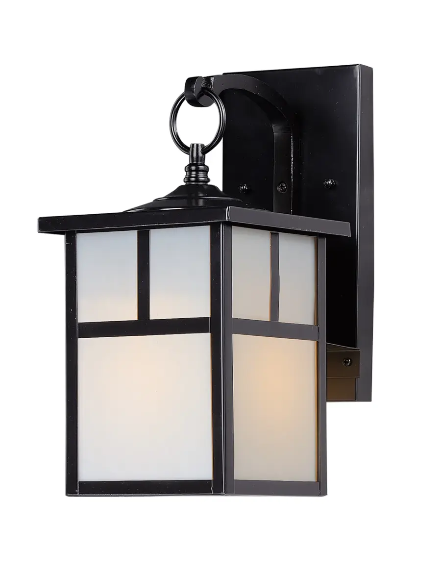 Coldwater One Light Outdoor Wall Lantern in Black - Image 1