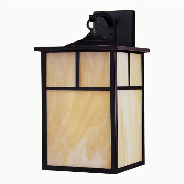 Coldwater is a traditional, craftsman/mission style collection from Maxim Lighting International in Burnished with Honey glass.