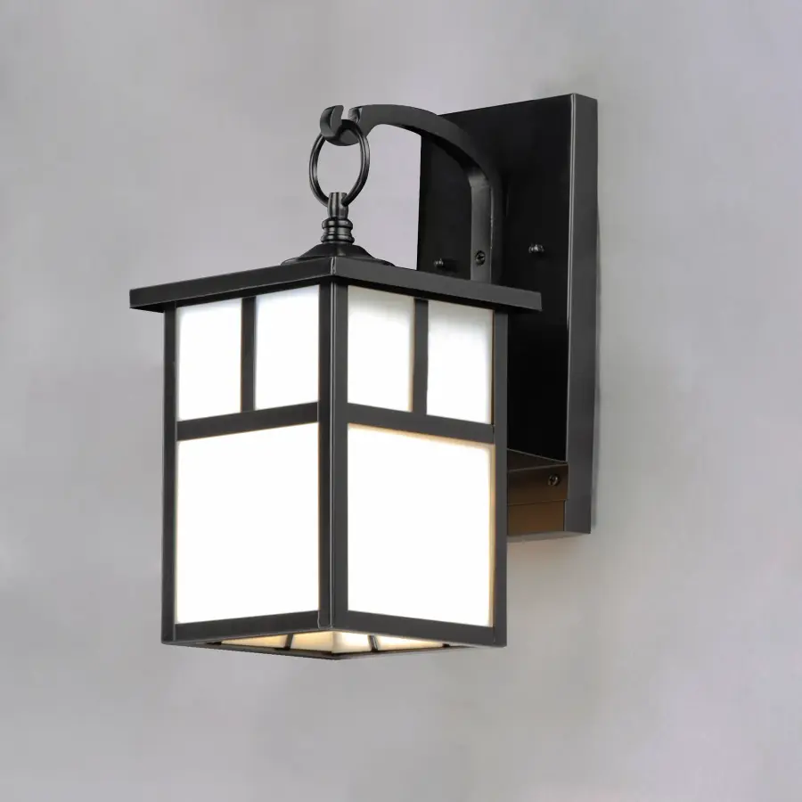 Coldwater One Light Outdoor Wall Lantern in Black - Image 4