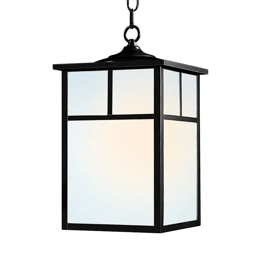 Coldwater One Light Outdoor Hanging Lantern in Black - Image 1