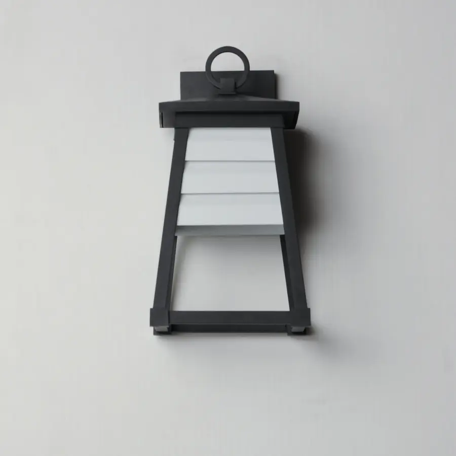 Shutters One Light Outdoor Wall Sconce in Black - Image 2