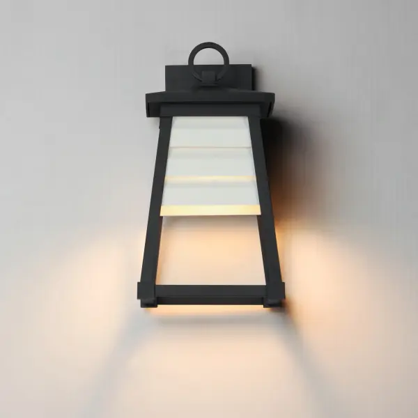Shutters One Light Outdoor Wall Sconce in Black - Image 3