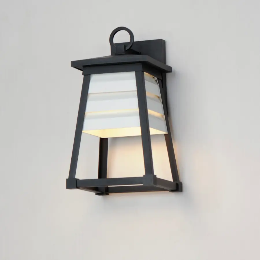 Shutters One Light Outdoor Wall Sconce in Black - Image 4