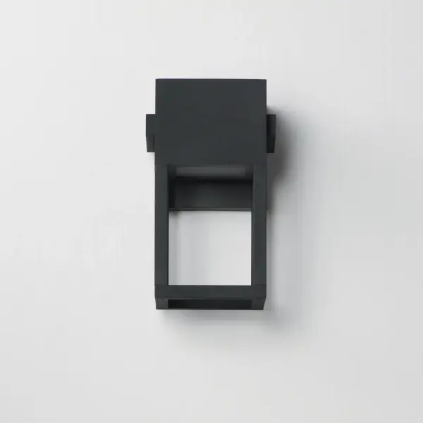 A study in simplicity, Strand VX reimagines the outdoor lantern with clean architectural lines and an open, glass-free design. Twin vertical bars form a geometric frame that cradles the hood above--now available in expanded sizes that include new up and down light configurations for enhanced illumination. Crafted from Maxim's proprietary Vivex composite, this durable fixture withstands the toughest environments, from coastal humidity to intense UV exposure. Finished in Matte Black, the fixture features discreet, high-output LED modules recessed in the hood and base, casting a focused beam upward and downward while preserving dark sky compliance. The result is a striking silhouette that blends modern minimalism with long-lasting performance. - alternate view