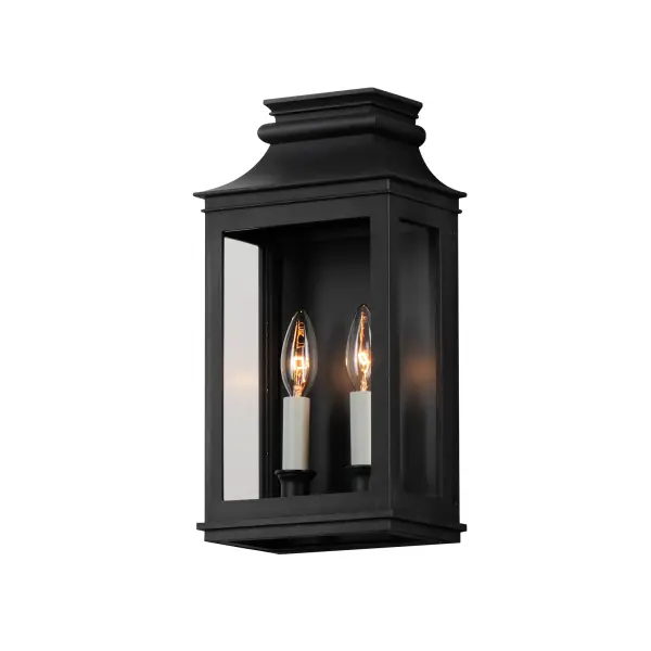 Inspired by classic colonial design, these climate-tough pocket sconces offer traditional charm and stylish finish combinations. Clear glass allows unobstructed light output and visibility into the sconces with candlesticks that stand out in their off-white finish. While the outer frame is made in a textured Black Oxide finish, the interior plate is finished either in a matching finish or contrasting Antique Copper or Verdigris finish. Available as a one, two, or three-light wall sconce, this offering of pocket sconces presents another style of Vivex outdoor products complementing more traditional exteriors.