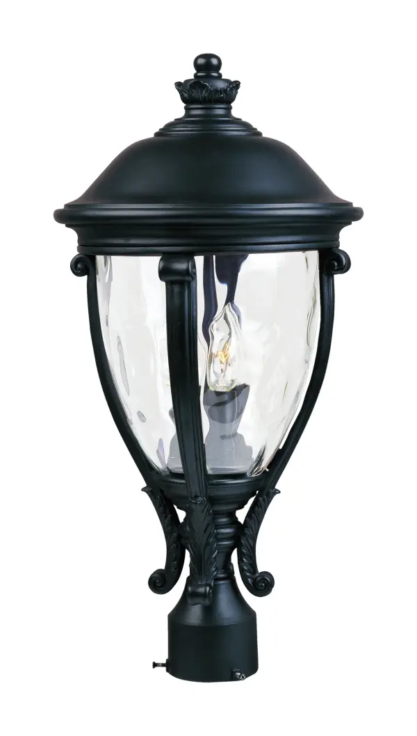 Maxim Lighting's Camden VX Collection is made with Vivex, a material twice the strength of resin, is non-corrosive, UV resistant and backed with a 5-Year Limited Warranty. Camden VX is available in our Black or Golden Bronze finish and our Water Glass.