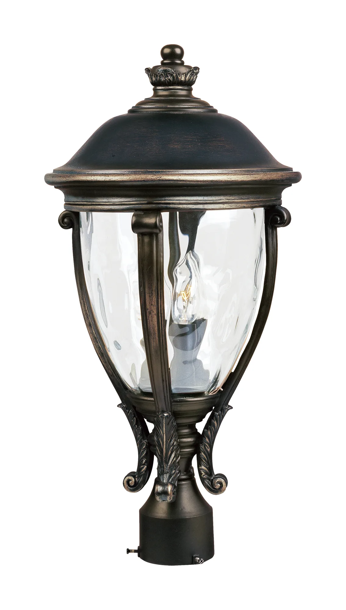 Camden VX Three Light Outdoor Pole/Post Lantern in Golden Bronze