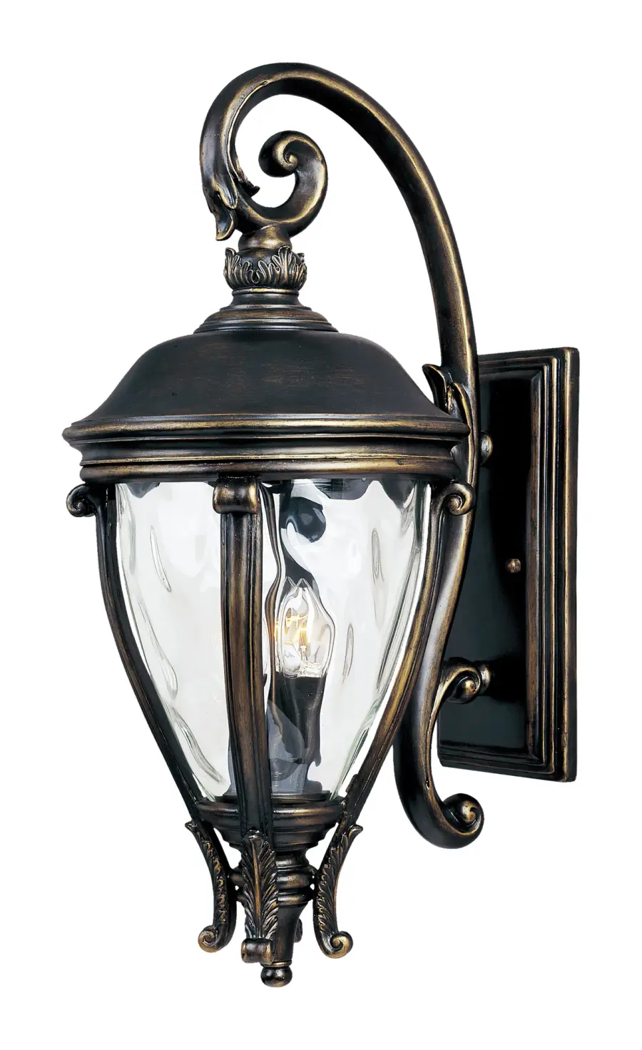 Camden VX Three Light Outdoor Wall Lantern in Golden Bronze - Image 1
