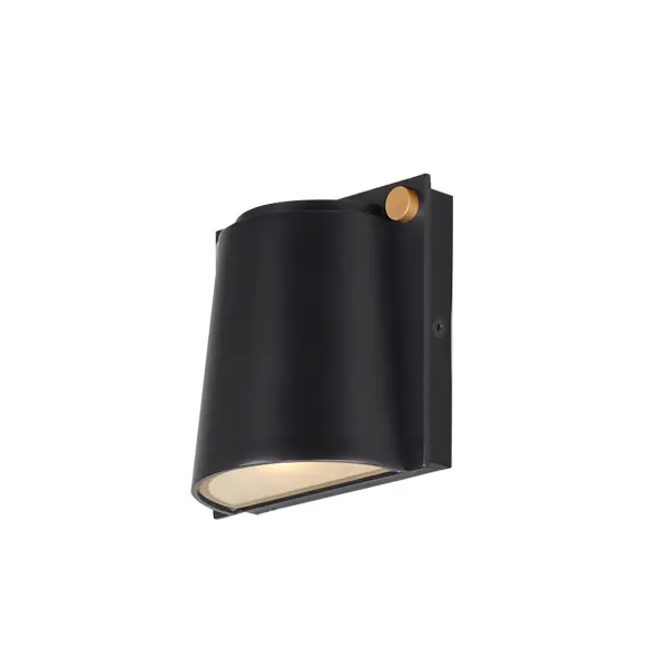 Tasteful details on this series of low-profile Vivex sconces and flush mounts adds a stylish touch to functional spaces. Finished in a two-tone Black and Gold combination, this Vivex series is engineered to withstand harsher climates adding fashionable flare to a necessary lighting element. The Gold rivet details at its corners are not just decorative, but structurally secure an outer shell that seals its internal LED housing from water intrusion. The applications of the flush mount and slim sconces provide dimensional convenience and accessibility for limited spaces or hallways regulated by ADA requirements.