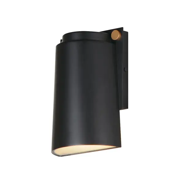 Tasteful details on this series of low-profile Vivex sconces and flush mounts adds a stylish touch to functional spaces. Finished in a two-tone Black and Gold combination, this Vivex series is engineered to withstand harsher climates adding fashionable flare to a necessary lighting element. The Gold rivet details at its corners are not just decorative, but structurally secure an outer shell that seals its internal LED housing from water intrusion. The applications of the flush mount and slim sconces provide dimensional convenience and accessibility for limited spaces or hallways regulated by ADA requirements.