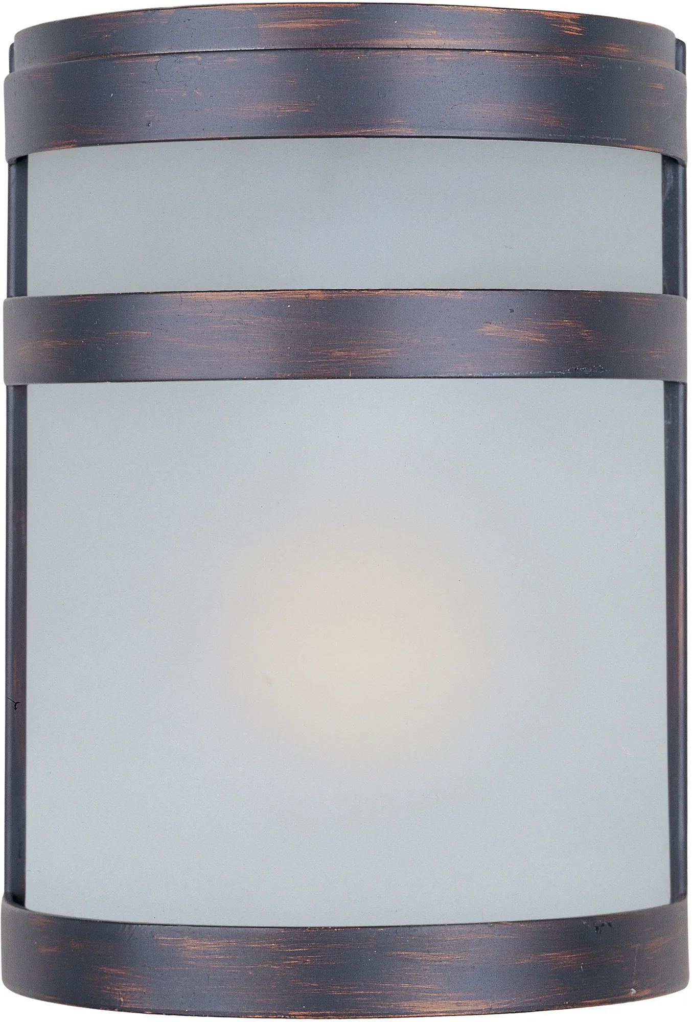 Arc One Light Outdoor Wall Lantern in Oil Rubbed Bronze