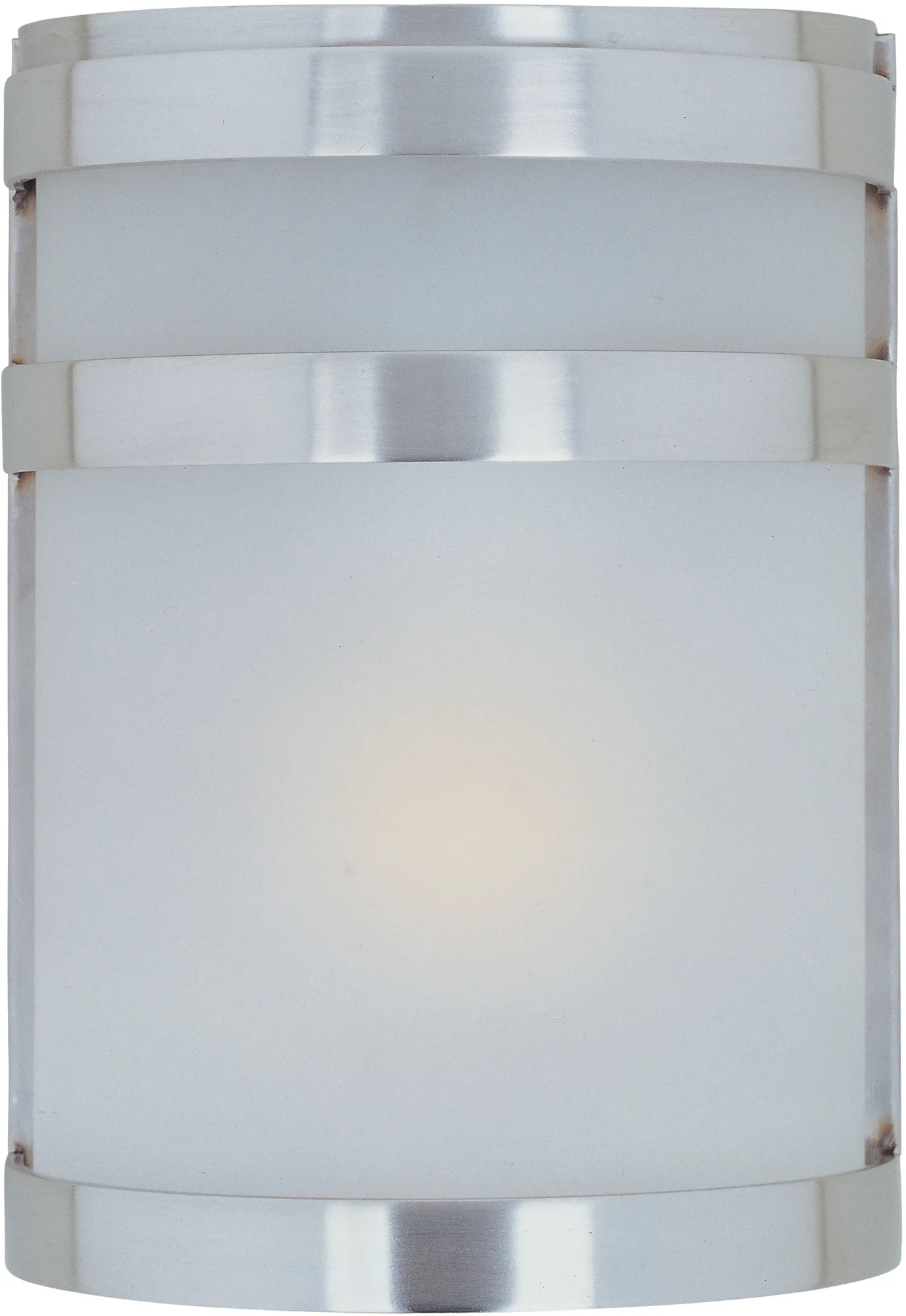 Arc One Light Outdoor Wall Lantern in Stainless Steel