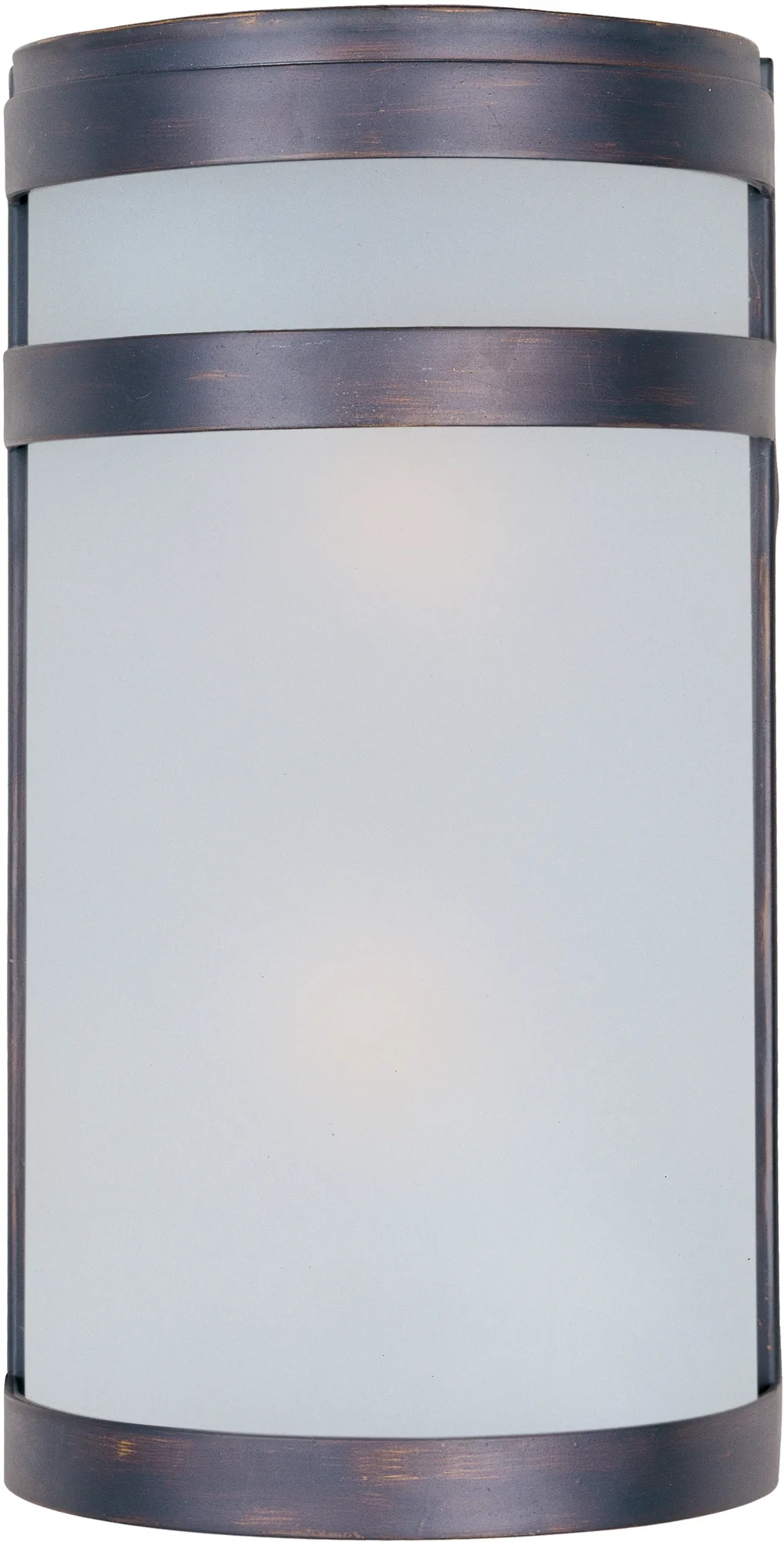 Arc Two Light Outdoor Wall Lantern in Oil Rubbed Bronze