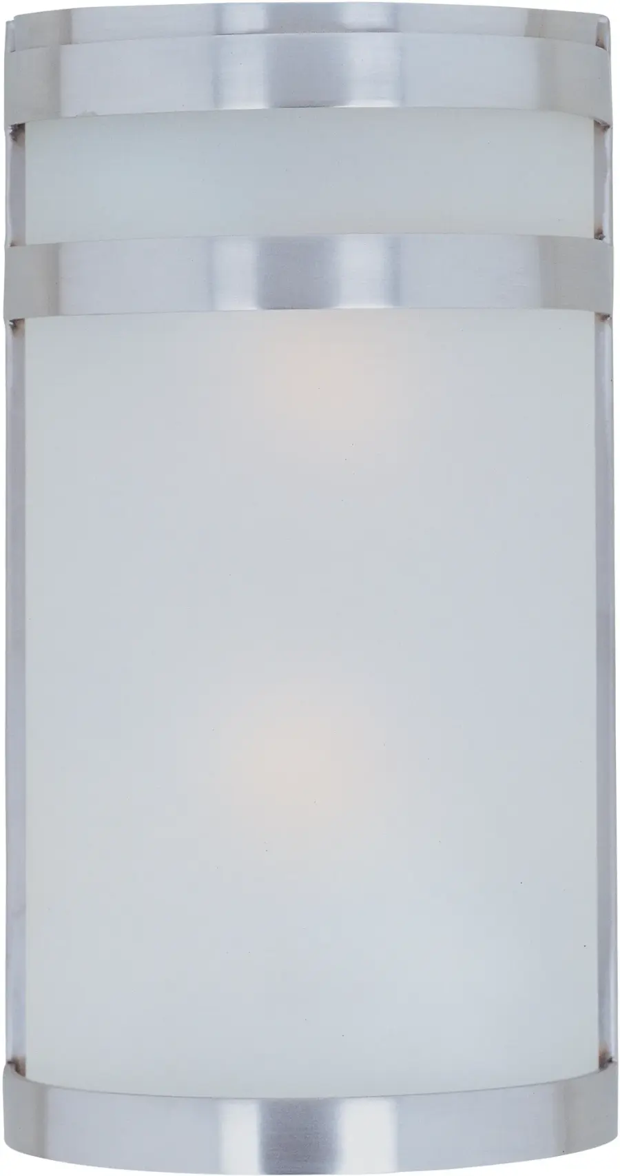 Arc Two Light Outdoor Wall Lantern in Stainless Steel - Image 1