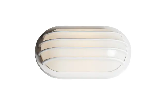 Bulwark LED Outdoor Wall Sconce in White - Image 1