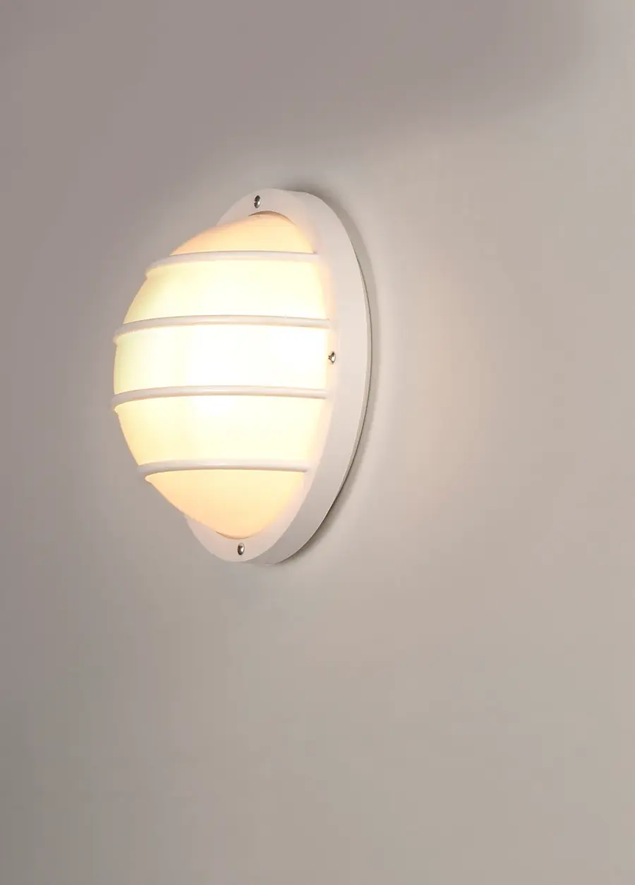 Bulwark LED Outdoor Wall Sconce in White - Image 4