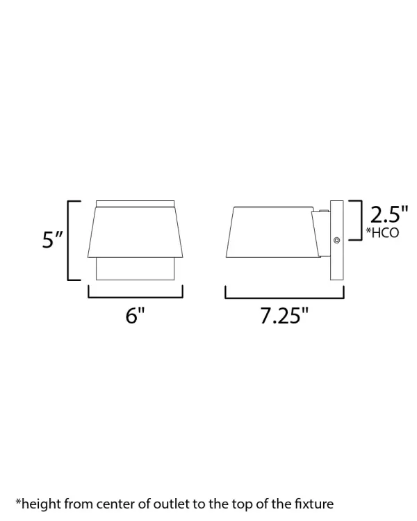 Great for Dark Sky applications, this economical LED option is constructed of high impact Black polycarbonate, making it perfect for multi-family projects. Choose the photocell option to add automation to this fixture and consideration to the environment. - alternate view
